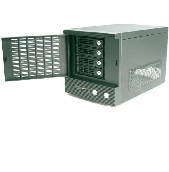 4 SATA ITX NAS Storage Housing, mini ITX 17x17cm M/B(IIS-7879ST)